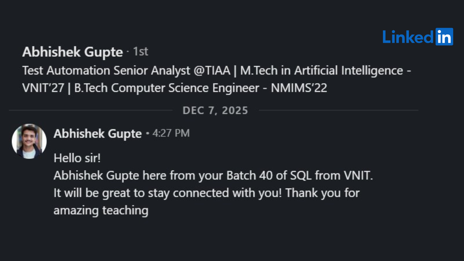 LinkedIn Review Screenshot 3